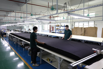 Fabric cutting line