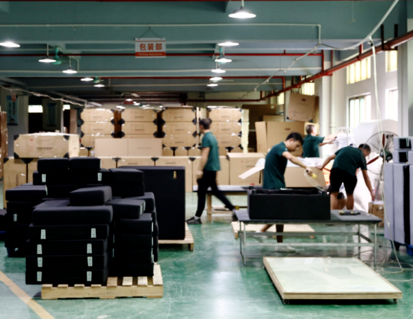 Sofa clean before packaging